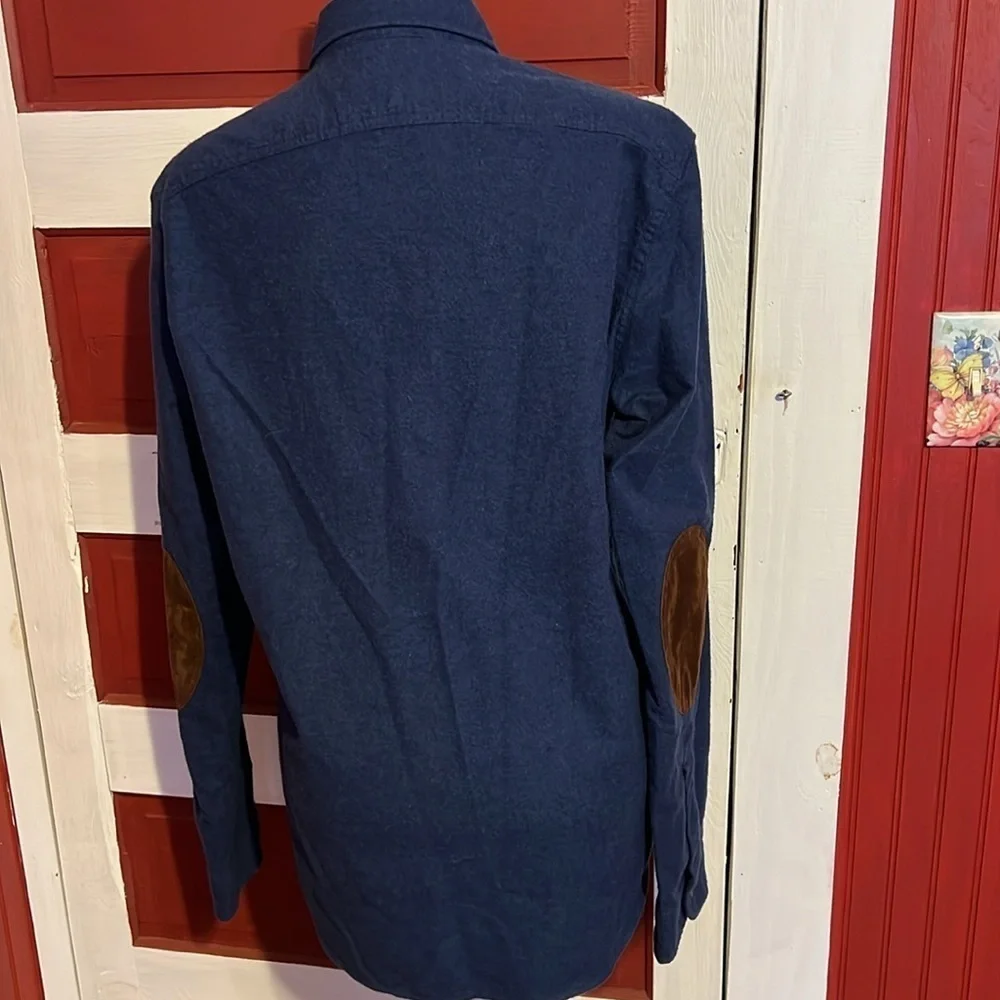 NWOT J. Crew Mercantile Soft Cotton Button Shirt Elbow Patches M